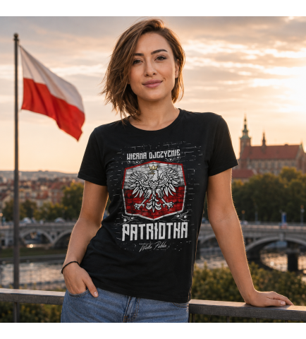 Koszulka damska WIERNA OJCZYŹNIE PATRIOTKA